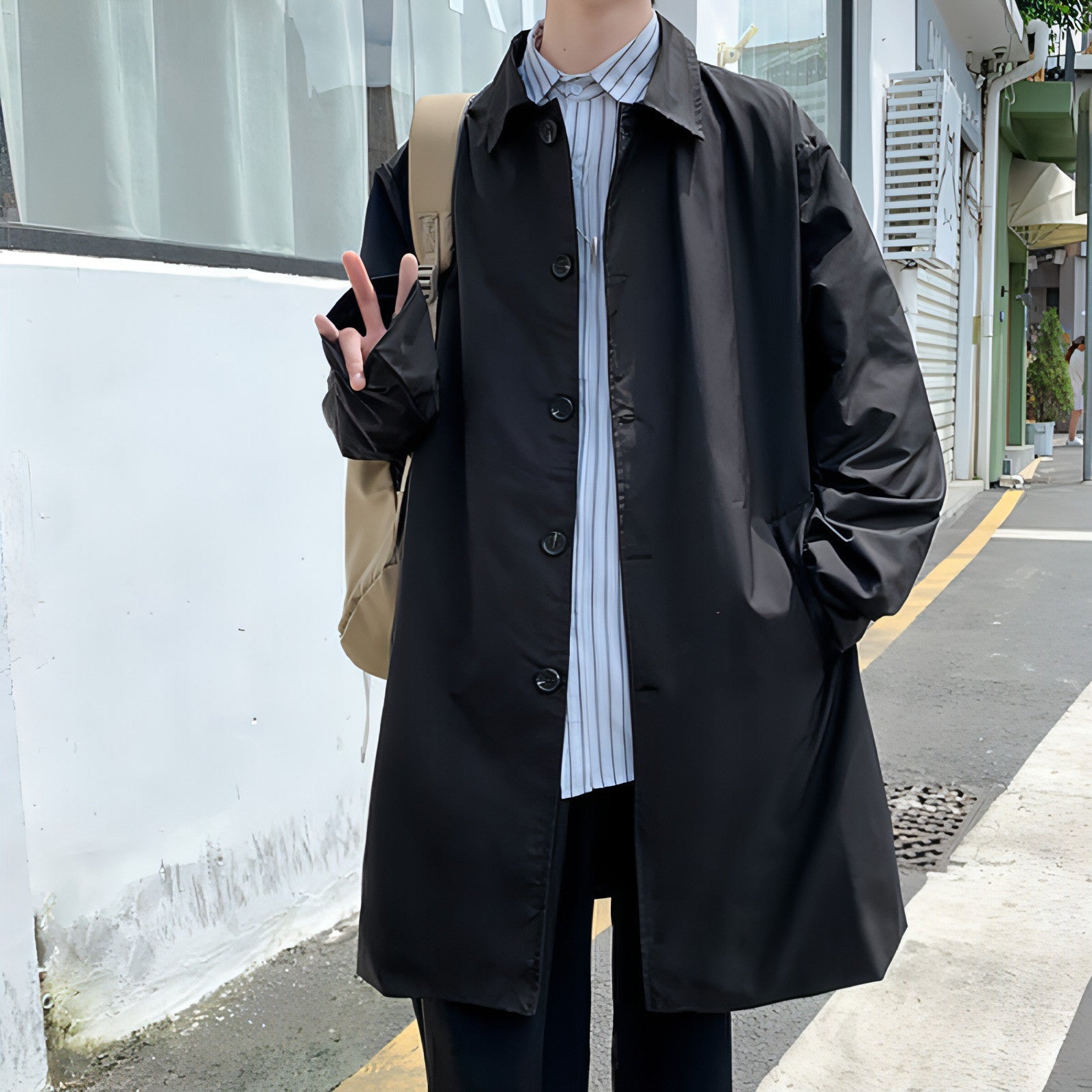 Classic Men's Coat – Urban Chic for Any Season