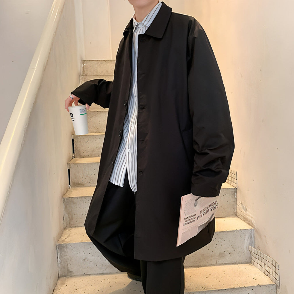 Classic Men's Coat – Urban Chic for Any Season