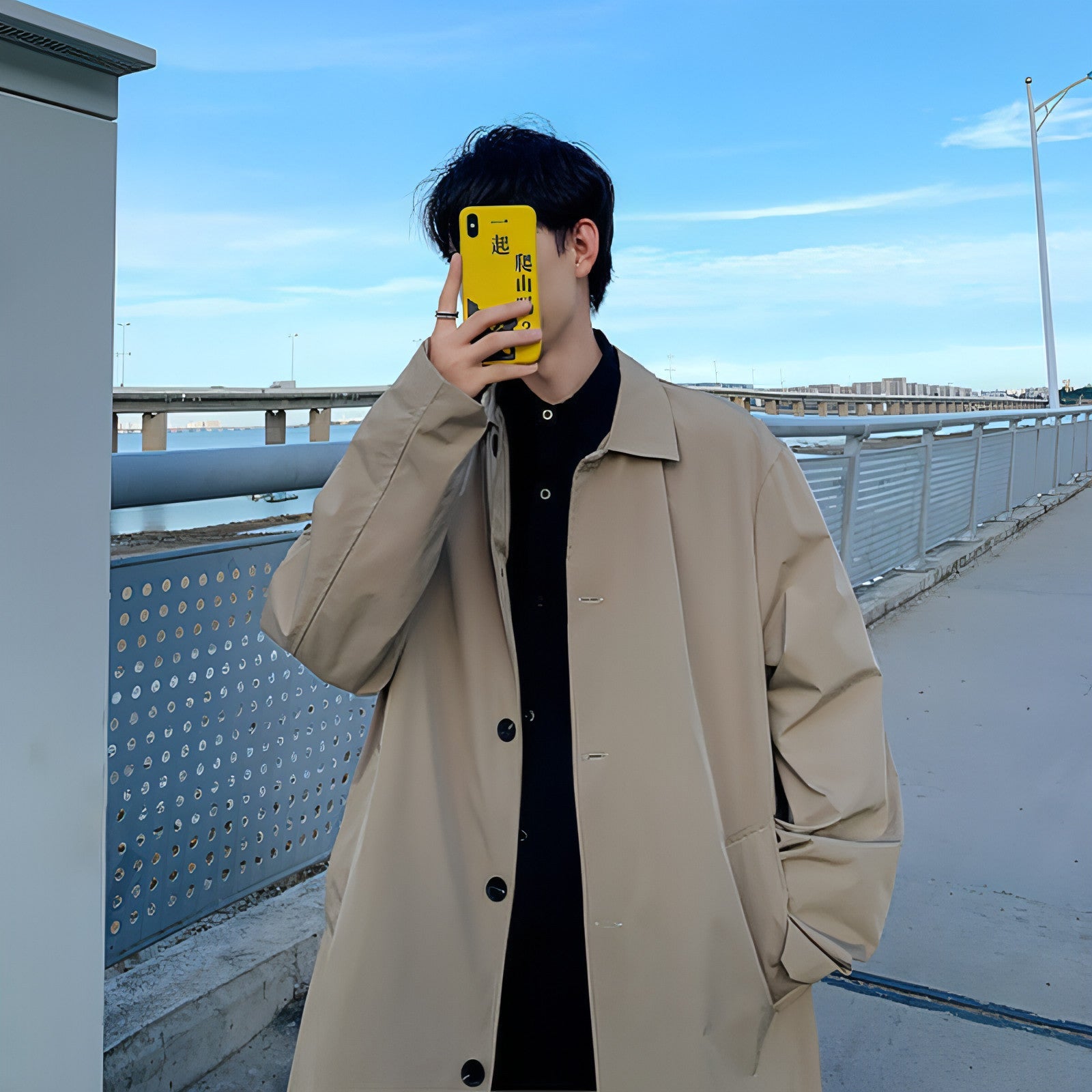 Classic Men's Coat – Urban Chic for Any Season