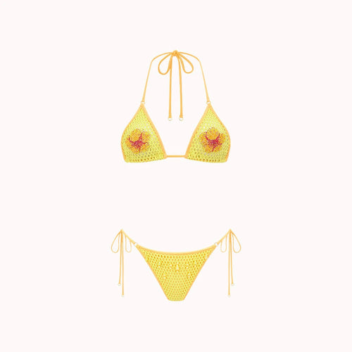 Tropical sally three piece Swimsuit