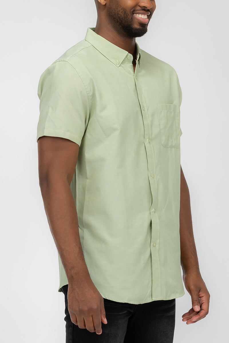 SIGNATURE SHORT SLEEVE BUTTON DOWN SHIRT M3514
