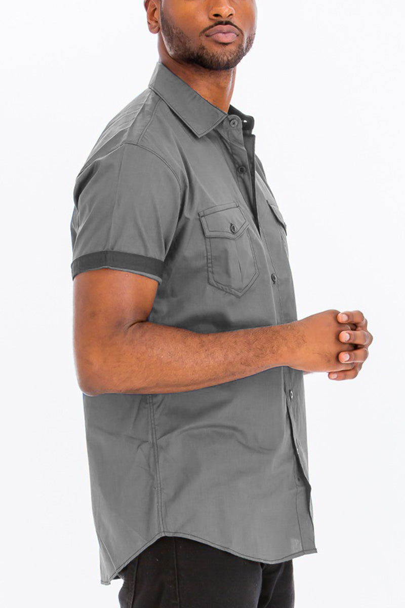 Outline Stitch Two Pocket Shirt MWSAN92225