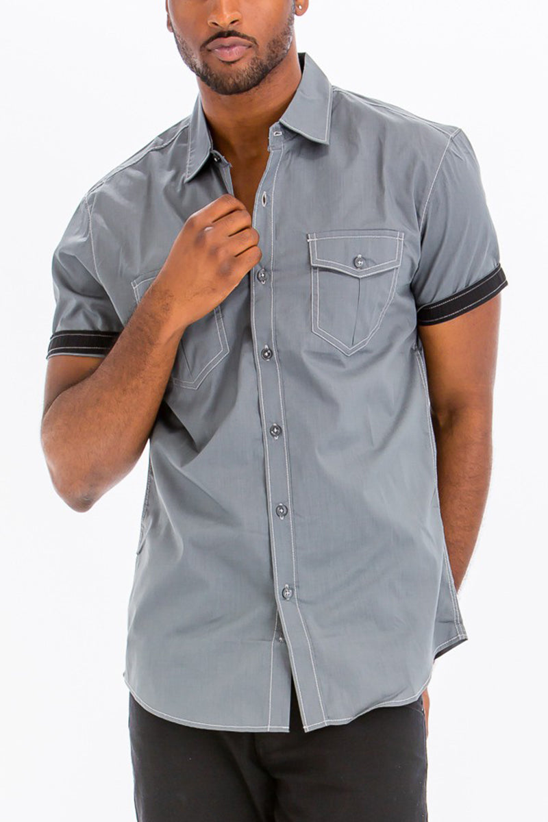 Outline Stitch Two Pocket Shirt MWSAN92225