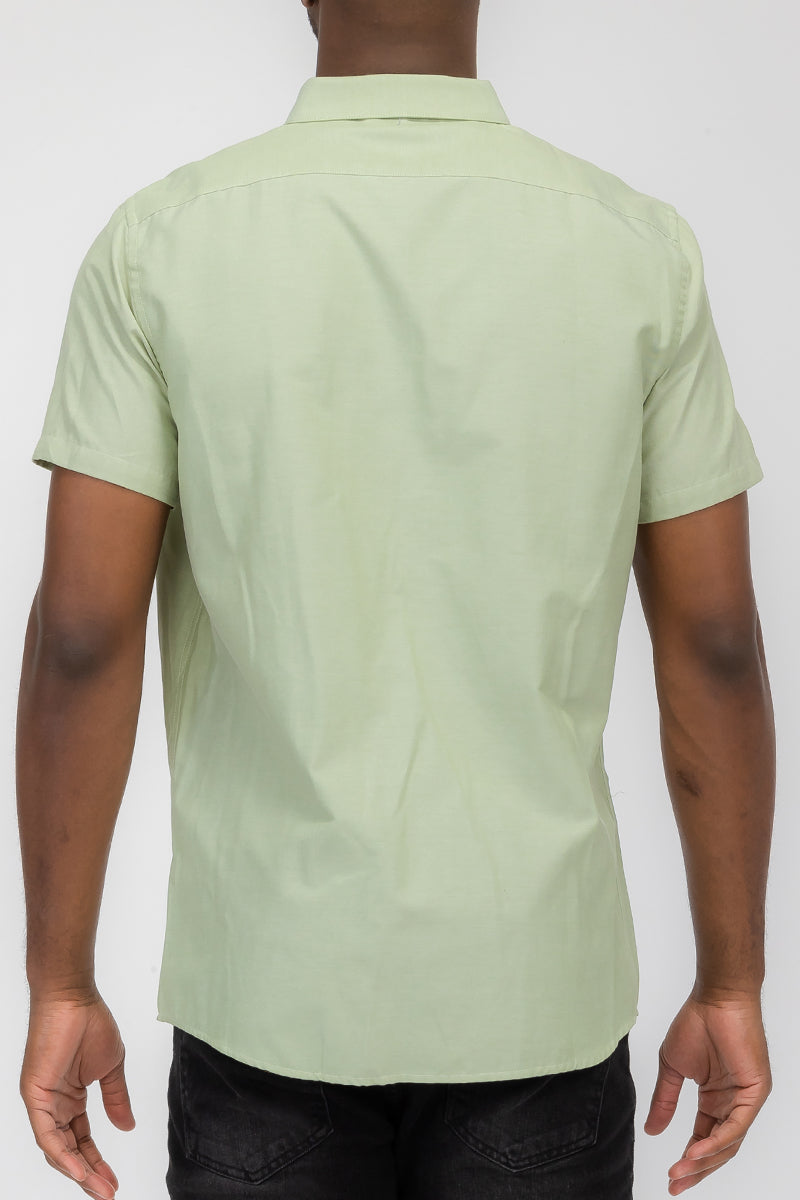 SIGNATURE SHORT SLEEVE BUTTON DOWN SHIRT M3514